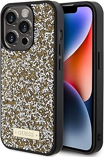 Compare CG Mobile Guess for iPhone 15 Pro Max Case  Rhinestone Case with Metal Logo  AntiScratch  Drop Resistant  Shockproof  Full Slim Bumper Protection Back Cover for iPhone 15 Pro Max 6.7"  Yellow at KSA Price