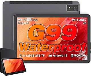 Compare AGM PAD P1 Rugged Android Tablet with Case, 10.36inch 120Hz FHD 2K Display, Waterproof & DropProof & Dustproof, MTK G99, Android 13.0, Dual Box Stereo Speakers, 7000mAh, 4GB+128GBTF 2TB, GPS, WiFi at KSA Price