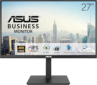 Compare ASUS VA27UQSB Business Monitor – 27inch, 4K UHD 3840 x 2160, IPS, HDR10, DisplayPort, Dual HDMI, Stereo Speakers, Flicker Free, Blue Light Filter, Ergonomic Design, Wall Mountable at KSA Price