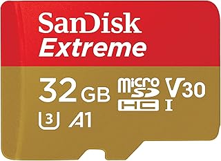 Compare SanDisk 32GB Extreme microSDHC UHSI Memory Card with Adapter  Up to 100MBs, C10, U3, V30, 4K, A1, Micro SD  SDSQXAF032GGN6MA at KSA Price