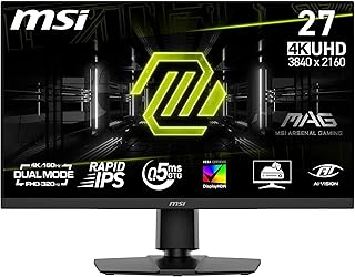 Compare MSI MAG 272URDF E16 Gaming Monitor 27 Inch UHD  Rapid IPS Panel 3840 x 2160, 0.5ms, DisplayHDR 400, AI Vision, DualMode, HDMI 2.1, DP 1.4a, Tilt and Height Adjustable, Black at KSA Price