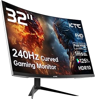 KTC 32 inch 240Hz Curved Gaming Monitor 1500R…