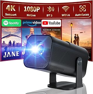 Compare Portable WiFi 6 & Bluetooth Mini Projectors，Android TV 11.0 Smart Support 4K Projector ，OutdoorHome Movie Projector, Compatible with phone, TV Stick, Laptop, PS4, HDMI, USB at KSA Price