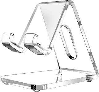 Acrylic Cell Phone Stand, 5mm Thicker Clear Cell…