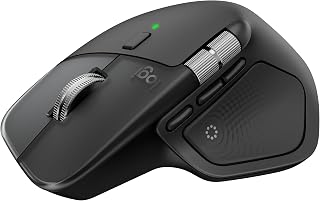 Compare Logitech MX Master 4 Ergonomic Wireless Mouse with Advanced Haptic Response, UltraFast Scrolling, USBC Charging, Bluetooth, Windows, macOS  Graphite at KSA Price