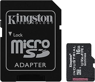 Compare Kingston microSDHC Industrial C10 A1 pSLC Memory Card with SD Adapter, 16GB Capacity at KSA Price