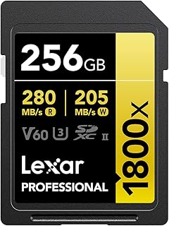 Compare Lexar Gold Series Professional 1800x 256GB UHSII U3 SDXC Memory Card at KSA Price