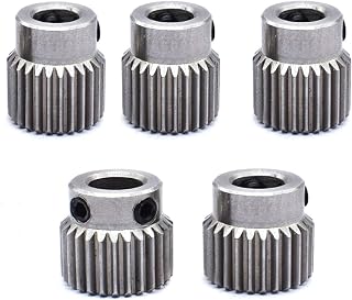 Compare MK7 MK8 Extruder Drive Gear Bore 5mm 26 Teeth Stainless Steel Drive Feeding Gear Wheel for 3D Printer Extruder 3D Printing Accessories Size : 5 pcs at KSA Price