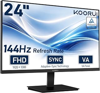 Koorui FHD Gaming Monitor, 23.8-Inch Display Size,…