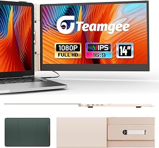 Teamgee 14.1" laptop screen extender FHD 1080P…