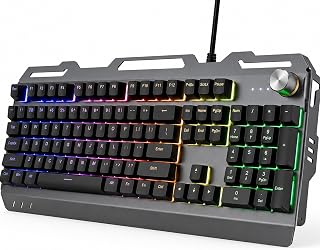 Angju Gaming Keyboard, USB Wired Computer Keyboard…