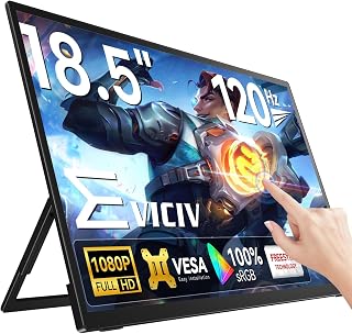 EVICIV 18.5" Portable Touchscreen Monitor, 120Hz…