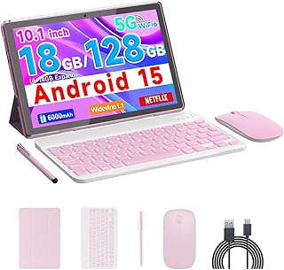 Android 15 Tablet, 10 inch 18GB RAM 128GB…