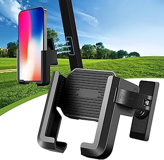Compare Magnetic Golf Cart Phone Mount Holder, 360° Rotatable Universal Phone Holder for Gym, Car and Golf Cart, Adjustable Mobile Mount, Gift for Men and Women at KSA Price