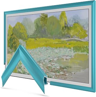 Compare Frame My TV Deco TV Frames Alloy Prismatic  Turquoise Bezel Compatible ONLY with Samsung The Frame TV 3â€ Color Chip at KSA Price