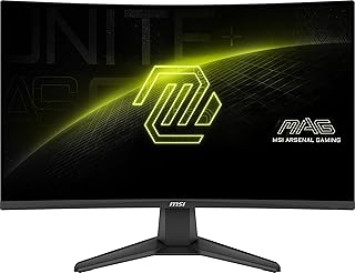 Compare MSI mag 276CF E20 27Inch 1920 x 1080 FHD Gaming Monitor, 200Hz, AdaptiveSynch, HDMI, DisplayPort, VESA Mountable, Tilt, Height Adjustable, Speaker, 0.5ms, Black at KSA Price