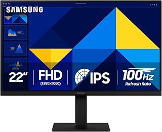 Compare SAMSUNG 22" S30GD Essential Monitor with IPS Panel and Tilt Only Stand, 100Hz Refresh Rate, Ergonomic Design, Advanced Eye Care, Game Mode, LS22D304GANXZA at KSA Price