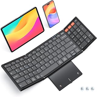 Compare MEETION Bluetooth Foldable Keyboard with Touchpad and Number Pad, Black at KSA Price