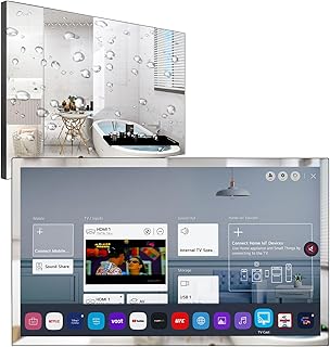 Compare Soulaca 28 Inch 4K UHD Smart TV for Bathroom, DigitalAnalog Tuner, Mirror Panel, Magic Remote, Waterproof, Netflix, Builtin Speaker, 2026 Model at KSA Price