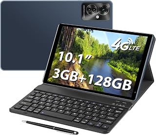 Tablet with Keyboard，10.1 inch Screen，3GB RAM，128G+128G…