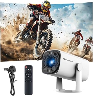 Portable Full HD 1080p Projector with 4K Support,…