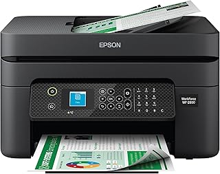 Compare Epson Workforce WF2930 Wireless AllinOne Printer with Scan, Copy, Fax, Auto Document Feeder, Automatic 2Sided Printing and 1.4" Color Display,Black at KSA Price