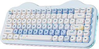 Compare YUNZII C75 Cute 75% Wireless Mechanical KeyboardBlue, Candy Linear Switch at KSA Price
