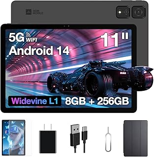 Compare AGM PAD T2 Tablet Android 14, FHD 1920x1200 Display, 4GB RAM, 256GB ROM TF 512GB,GPSTypeC8000mAh BatteryDual SIM 4G LTE5G Hz WIFIFace ID at KSA Price