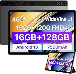 Compare UMIDIGI Android Tablet 10+ inch, A13 Tab 16GB+128GB Tablet with Cellular WiFi,7500mAh Android 13 Tablets with Case, Support Widevine L1,Up to1 TB Expandable at KSA Price