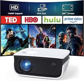 Outdoor Projector, Mini Projector for Home Theater,…