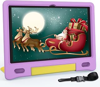 Compare YACXBTK Tablet for Kids 10.1 inch Android 14, 8GB+64GBTF 1TB 6000mAh Kids Tablet WiFi6 Parental Control,Face Unlock, 1280 * 800 HD Screen Purple at KSA Price