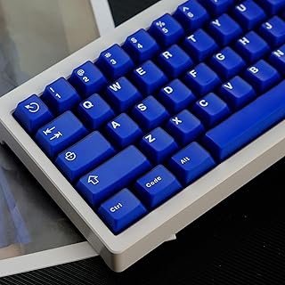 Compare 114 Keys Blue Jelly Keycaps Cherry Profile Doubleshot Translucent Keycaps Set Fit for 60% 65% 75% Mechanical Keyboard Cherry Mx Switches at KSA Price