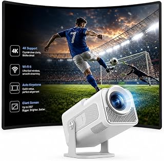WOLFANG 4K Mini Projector【Built-in Apps/Official Netflix】,…