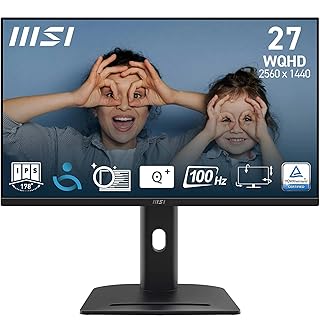 Compare MSI PRO MP275QPG 27 Inch LED IPS QHD 100Hz Adaptive Sync at KSA Price