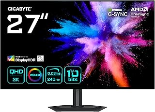 GIGABYTE GO27Q24G Gaming Monitor OLED 27 inch 2K QHD…