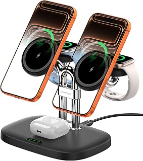 Compare Dual Inductive Charging Station for iPhone Duo18 Pro MaxApple Watch 12 at KSA Price