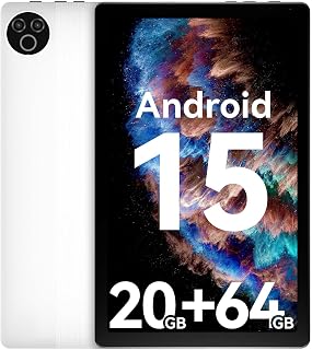 Tablet 10 Inch Android 15 OS GMS Certified…