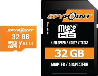 Compare SPYPOINT 32GB SD Card Digital with Micro SD Adapter Media Storage for Trail Cameras and Game Cameras Designed for Use in The Field in Hunting Cameras and Trail Cams at KSA Price