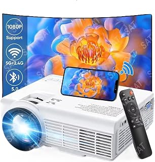 Compare Projector, 2026 Upgraded Mini Projector, Full HD 1080P Home Video Projector, Compatible with HDMIUSBAVSmartphonesTV BoxesLaptops at KSA Price