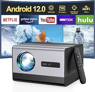 [1800 ANSI & Android TV]Projector with WiFi and…