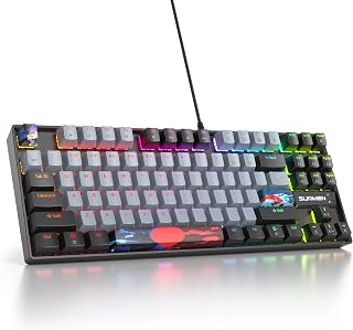 75 Percent Mechanical Gaming Keyboard, 87 Keys…