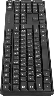 USB Wired Keyboard, 104 Keys Full Size Black…