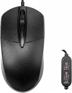 Yunsailing USB Heated Computer Mouse, 1600dpi Wired…