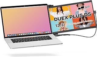 Compare MP 2024 Mobile Pixels Duex Plus DS 13.3" Portable Monitor, USB TypeCHDMI Plug and Play Laptop Screen Extender, Auto Rotation FHD 1080P Laptop Monitor, WindowsMacAndroidSwitch Coatible at KSA Price