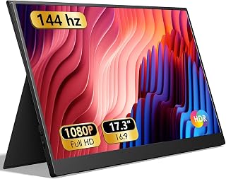 ForHelp 17.3" Portable Monitor 1080P FHD 144Hz…