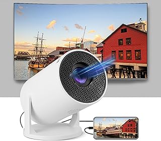 Compare Bewinner Mini Portable Projector, 1080P Full HD Portable Projector, 180°Rotatable Outdoor Home Projector, Small Home Theater Projector Compatible with Smartphone TV Stick Laptop at KSA Price