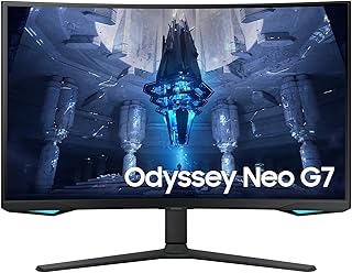 Compare SAMSUNG Curved Gaming PC Display   Odyssey Neo  G75NB S32BG750NP  32 '' UHD 4K  VA DALLE  1 MS  165Hz  HDMI  DP  Freesync at KSA Price