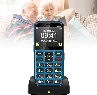 Compare Basic Mobile Phones for the Elderly and Kids, Unlocked Dumb Phones, Cell Phones Without Internet  with Big Buttons, MP3, MP4, Camera, Flashlight, SOS,Blue at KSA Price