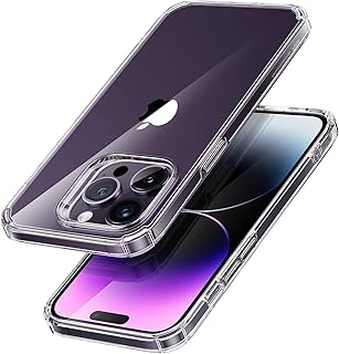Compare ESR Krystec Clear Case Compatible with iPhone 14 Pro Max Case, UltraYellowing Resistant, Shockproof MilitaryGrade Protection, Polycarbonate Buttons, Clear at KSA Price