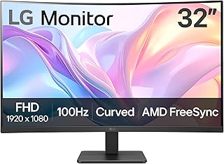 Compare LG 32MR50CB 32inch FHD Curved Monitor 100Hz, AMD FreeSync, OnScreen Control, Dynamic Action Sync, Black Stabilizer, Tilt Stand HDMI, 2023 at KSA Price